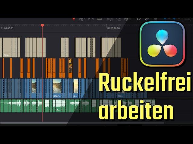 Flüssiges Playback | 5 Tipps um Ruckelfrei zu arbeiten in DaVinci Resolve