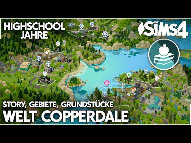 Die Welt Copperdale im Detail | Die Sims 4 Highschool-Jahre Erweiterungspack