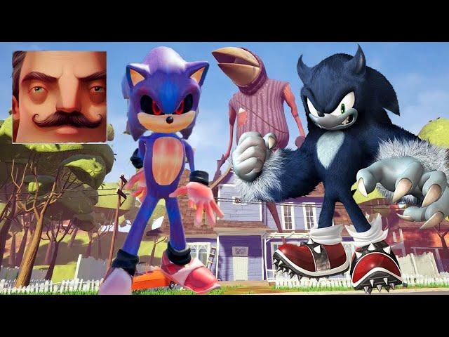 Hello Neighbor - My New Neighbor Sonic.EXE History Gameplay Walkthrough