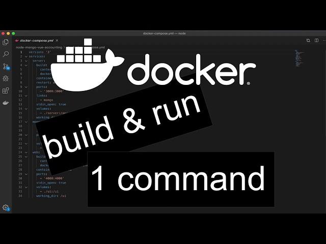 Docker build & run in 1 command