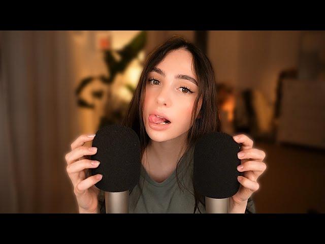 ASMR 3h wet Mouth Sounds  & Mic Scratching  with 2 Mics ️️ NO TALKING  ULTIMATE RELAXATION 