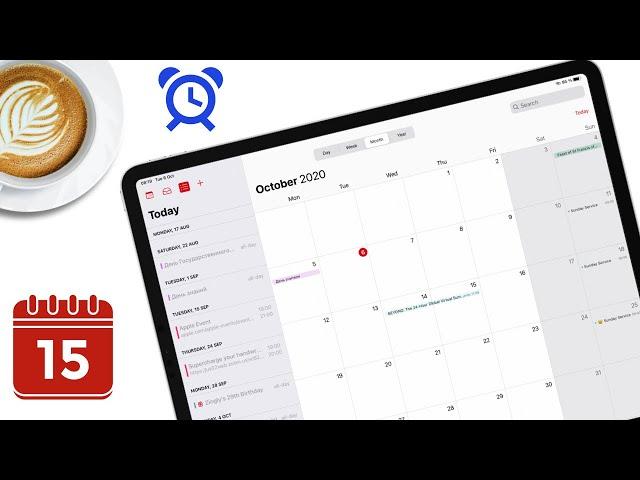 Apple Calendar for scheduling your meetings on the iPad in iPadOS 14| Digital planning