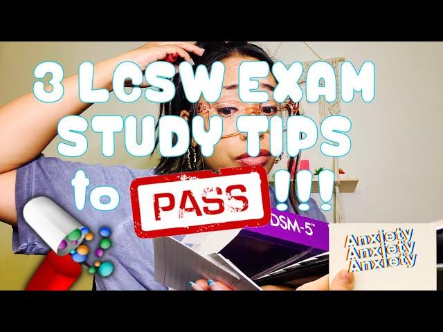 3 LCSW EXAM STUDY TIPS TO PASS! How to study for the LCSW TEST LCSW Shares 3 NEED TO KNOW STUDY TIPS