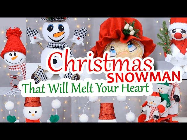 DIY Snowman Crafts That Will Melt Your Heart | Christmas crafts 2024