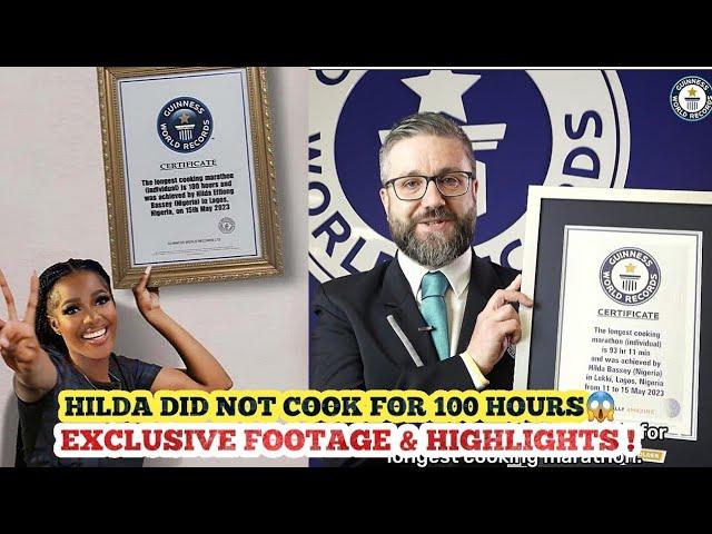 Hilda baci cookathon: Guiness world record honours hilda baci & Exclusive record world footage