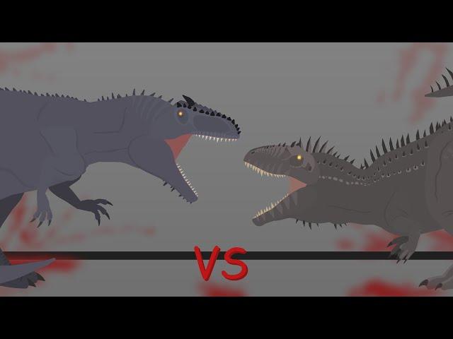 Ark Giganotosaurus vs Ark Carcharodontosaurus | Sticknodes Animation