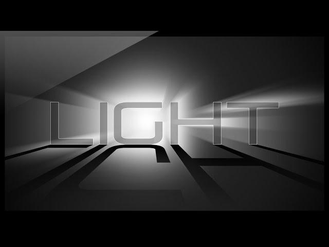 Photoshop Tutorial - Light Text Effect