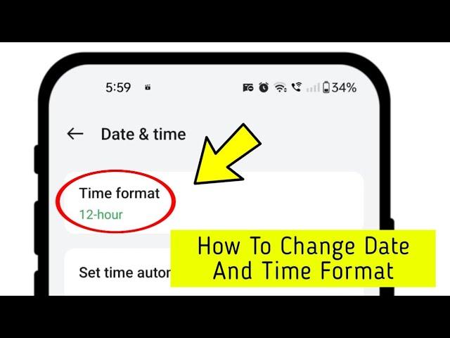 How To Change Date And Time Format