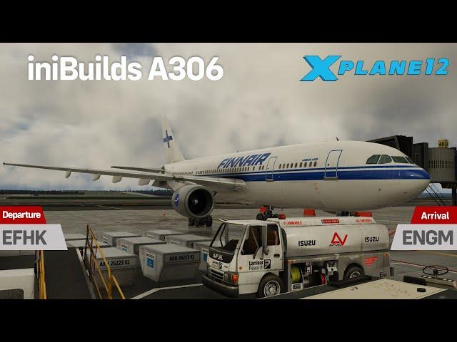 X-Plane 12 | iniBuilds A300-600R On The Line | EFHK-ENGM