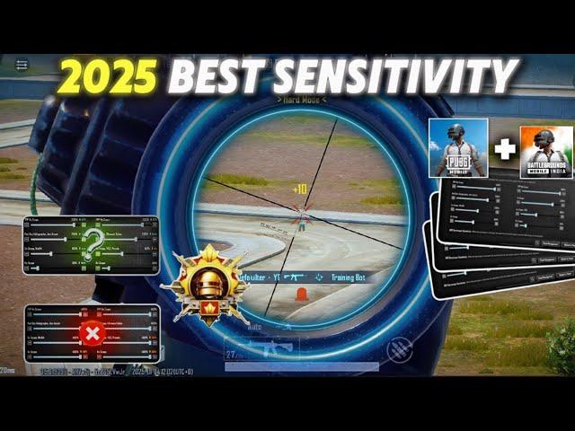 PUBG MOBILE 2025 BEST SENSITIVITY  | Bgmi Pubg 2025 Best Sensitivity Settings 