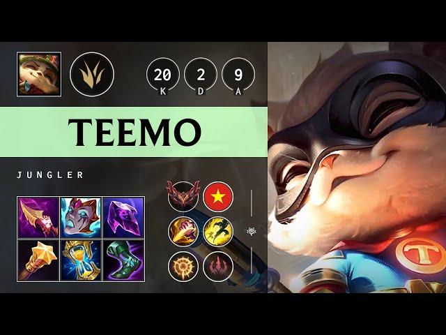 Teemo Jungle vs Elise: Legendary - VN Grandmaster Patch 14.24