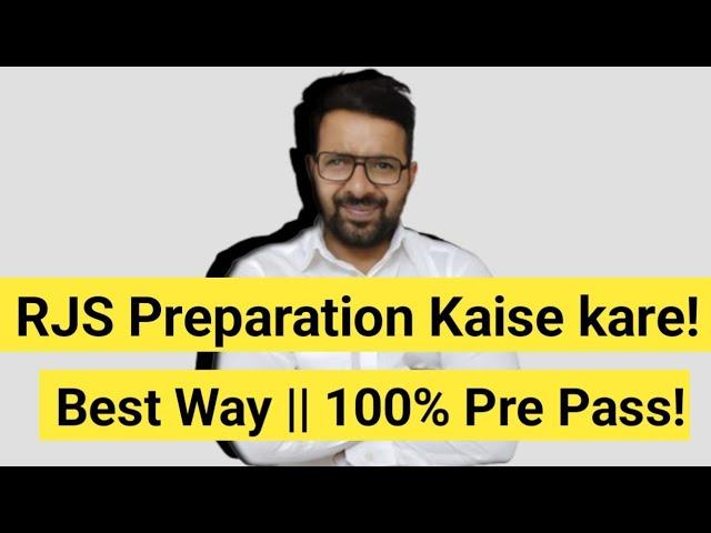 rjs ki preparation kaise kare ||  Best way to prep for exam || RJS PRE Exam Date 2025