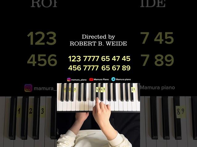 Directed by Robert B.Weide / Easy Piano Tutorial / Beginner Piano