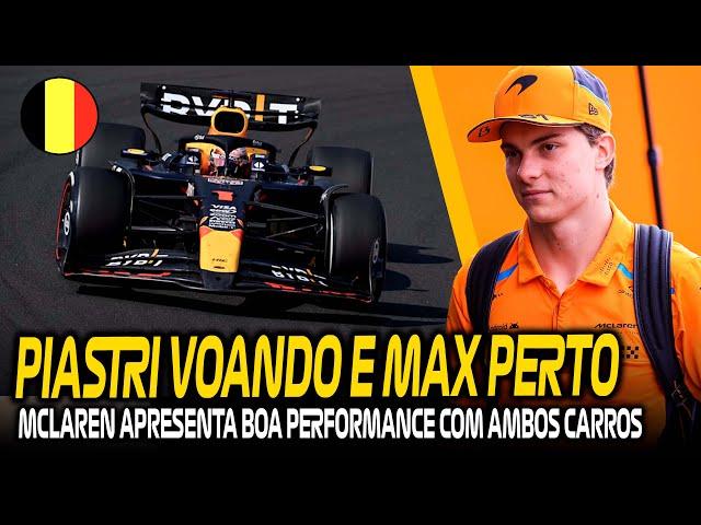 PIASTRI MAIS RÁPIDO COM MÉDIOS E MACIOS, VERSTAPPEN GANHA SOBREVIDA - TREINOS LIVRES GP BÉLGICA