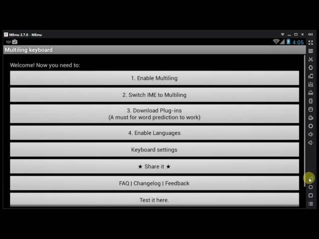 [MEmu Tutorial] Setup Arabic Language Input - Session 4