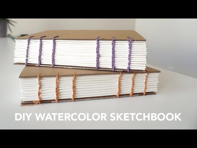 How to Make a Watercolor Sketchbook - Coptic Book Binding