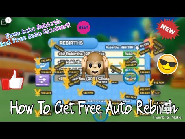 How To Get Free Auto Rebirth!! With Auto Clicker! | Anime Clicker Simulator | Roblox