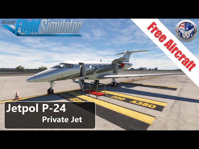 Freeware Aircraft - Jetpol P-24 Private Jet - Flight/Review - Microsoft Flight Simulator 2020