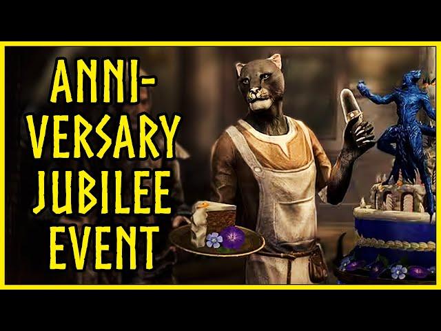 ESO Anniversary Jubilee Event Guide 2024 -  Double XP,free mount,new quest,Event Tickets,new rewards