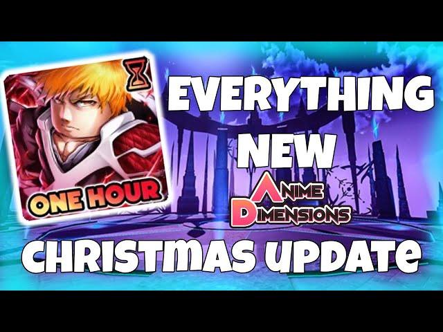 Everything new in the ANIME DIMENSIONS CHRISTMAS EVENT