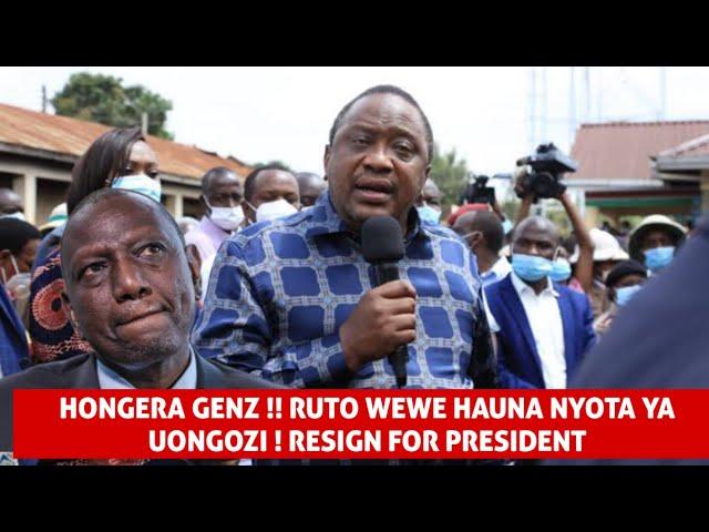 CONGRATULATIONS GENZ !!RUTO WACHA KUMALIZA VIJANA WEWE HAUNA NYOTA YA KUONGOZA !! UHURU MESSAGE