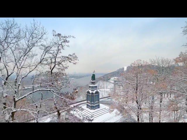 Зимовий Київ з FPV дрону / Winter Kyiv from FPV drone