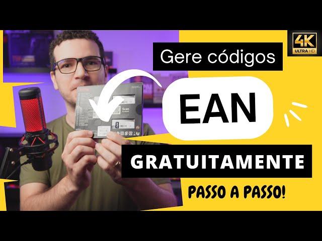 Como gerar Código de Barras Universal EAN 13 Grátis para os seus Produtos Físicos e Digitais! - 4k