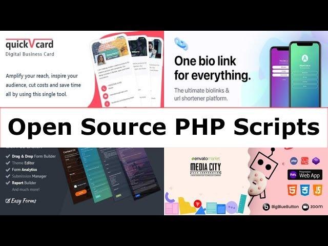 Open Source PHP Scripts With Source Code