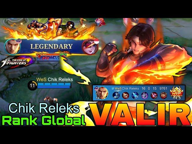 Kyo Kusanagi Valir New KOF x MLBB Collab Skin - Top Global Valir by Chik Releks - Mobile Legends