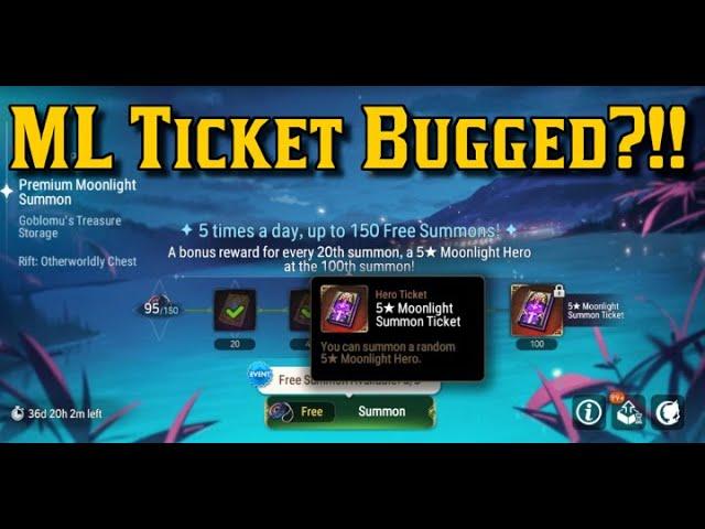 ML5 TICKET BUGGED - Watch before using