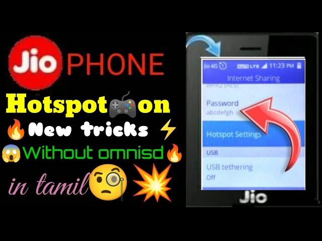 Jio phone hotspot on new tricks and update in tamil