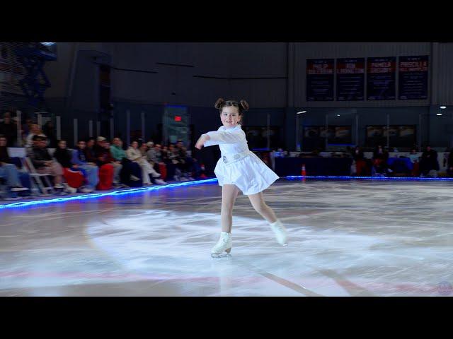 Ellison Browning skates to a "Star Wars" medley at the Patriot Figure Skating Club 2024 Ice Show