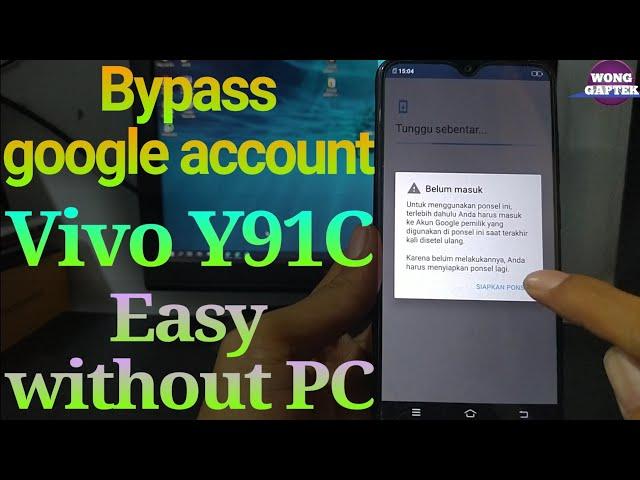 Frp bypass vivo Y91c || Vivo Y91c frp bypass without pc