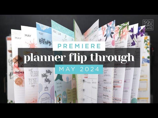 PREMIERE! MAY PLANNER FLIP THROUGH 2024 :: Completed Planner Pages in a Frankenplanner Setup