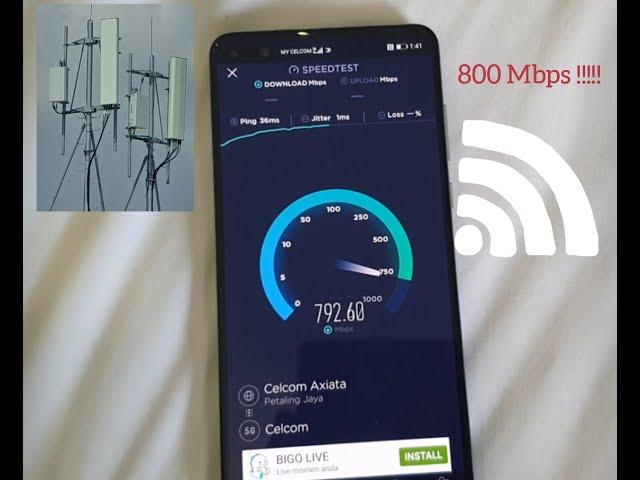 5G dah ready di malaysia.. 800Mbps utk mobile data speed!!!! GILA!!!!
