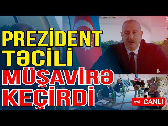 Prezident təyyarə qəzası ilə bağlı təcili müşavirə keçirdi - Tapşırıqlar verdi - Media Turk TV