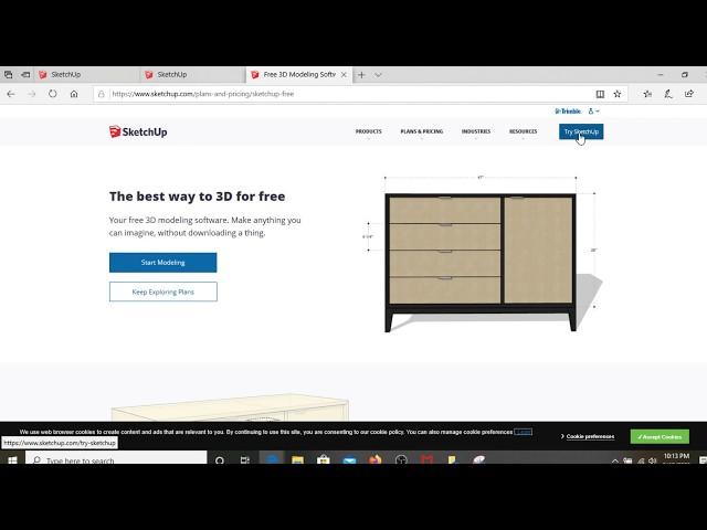 Downloading SketchUp Pro Trial