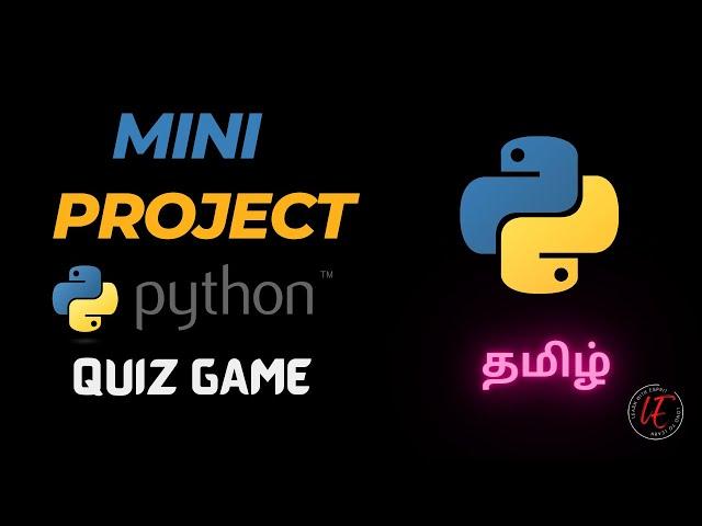 Mini project using python | Quiz game | Tamil | Learn with Esprit