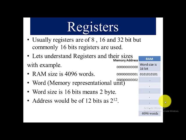 what is Register|Registers in computer Architecture|Types of Registers|Registers in COA| tutorial