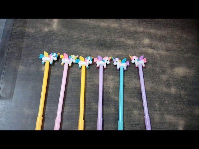 Simple & cute #Unicorn Gel Pens | Available in 4 colors | Gift Guruji