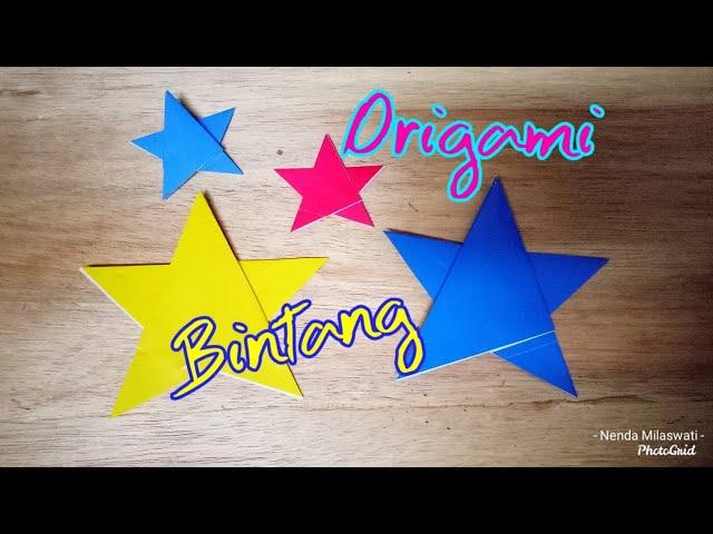 Cara membuat origami bintang