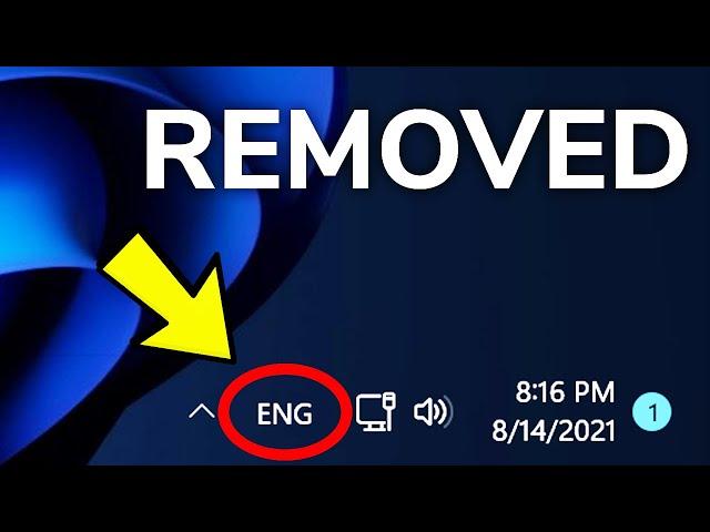 How to Remove the "Keyboard Layout" Widget from the Taskbar in Windows 11