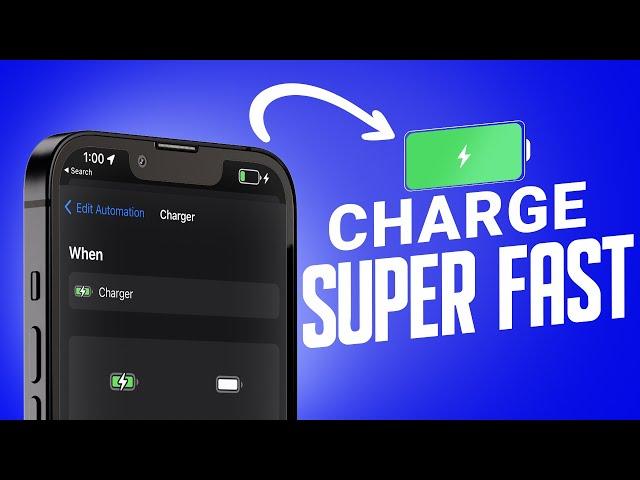 Charge Your iPhone Super Fast - iOS 15 TRICK YOU MUST Know!