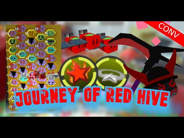 JOURNEY TO AN OVERPOWERED RED HIVE!INSANE DARK SCYTHE GRINDING! - Bee Swarm Simulator (2)