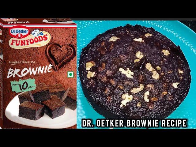 Dr Oetker FunFoods Eggless Bake Brownie Mix Review / Fudgy brownie / funfods brownie