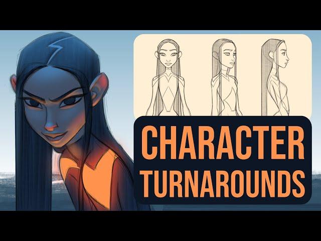 How to draw CHARACTER TURNAROUNDS (The EASY WAY)