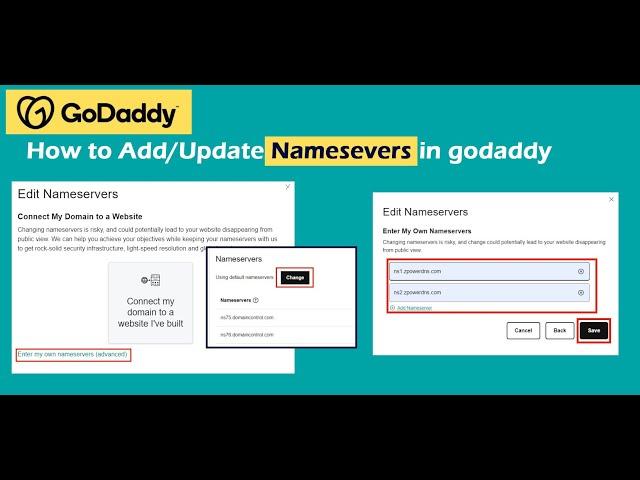 How to Change GoDaddy Nameserver | GoDaddy Nameserver Add/Update