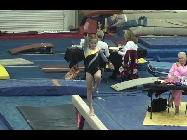 [Level 7] Gymnastics First Meet - Beam 1st Place (Emily Gittemeier)