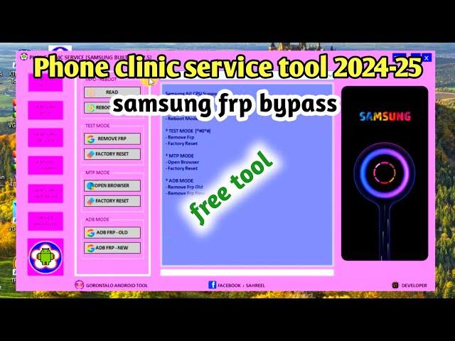 phone clinic service tool | best frp bypass tool 2024 | samsung frp bypass | samsung frp tool