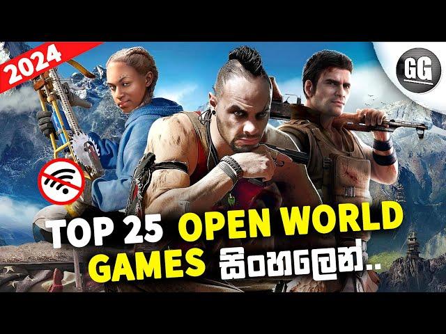 Top 25 Best Offline OPEN WORLD Games On Android & iOS [2024] Sinhala 